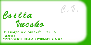 csilla vucsko business card